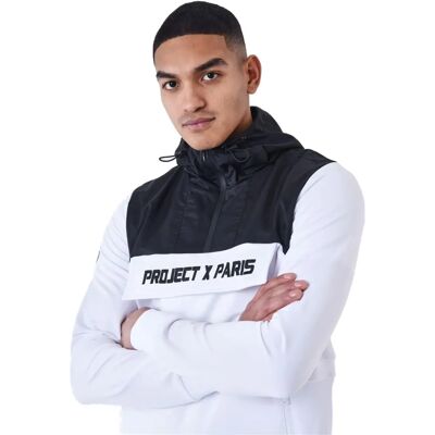 Project X Paris Weiß XL Windbreaker Kapuzenpullover Project X Paris Weiß XL Windbreaker Kapuzenpullover