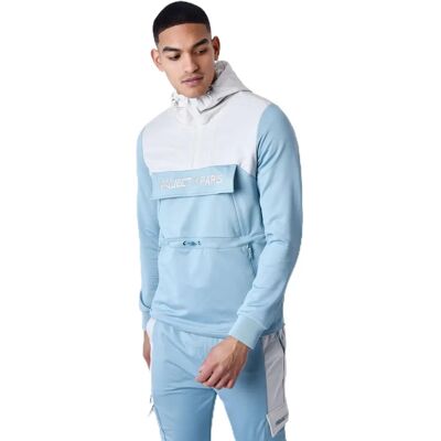 Project X Paris - Kapuzen-Windbreaker - Herren - Blau-Grau Project X Paris - Kapuzen-Windbreaker - Herren - Blau-Grau