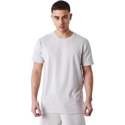 Project X Paris Greige S T-shirt with shoulder stripe & logo Project X Paris Greige S T-shirt with shoulder stripe & logo