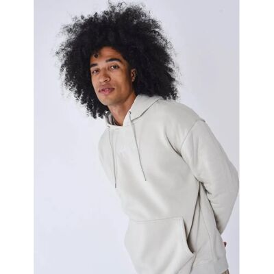 Project X Paris Greige S Hoodie - Quilted, Lettered - Men Project X Paris Greige S Hoodie - Quilted, Lettered - Men