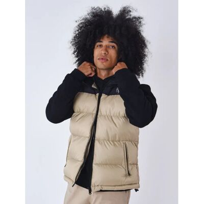 Project X Paris Beige Ärmellose Steppweste - Jacke Project X Paris Beige Ärmellose Steppweste - Jacke