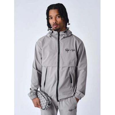 Project X Paris Hellgraue Techwear Jacke - Jacke Project X Paris Hellgraue Techwear Jacke - Jacke