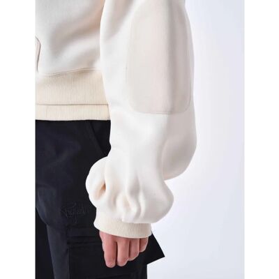 Project X Paris F242034 CCIV Beiger Kurze Kapuzenjacke - Hoodie Sweatshirt Project X Paris F242034 CCIV Beiger Kurze Kapuzenjacke - Hoodie Sweatshirt
