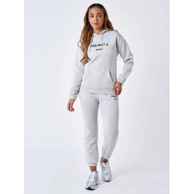 Project X Paris Hellbeige Kapuzenpullover - Frauen Project X Paris Hellbeige Kapuzenpullover - Frauen