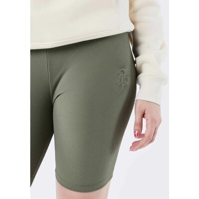 Project X Paris Dark Olive High-Waisted Shorts Project X Paris Dark Olive High-Waisted Shorts