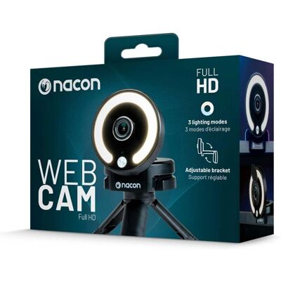 Webcam Full HD Nacon - Telecamera per streaming con anello luminoso Webcam Full HD Nacon - Telecamera per streaming con anello luminoso