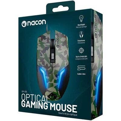 Nacon GM-105 Grüner Optischer Gaming-Maus - Maus Typ Nacon GM-105 Grüner Optischer Gaming-Maus - Maus Typ