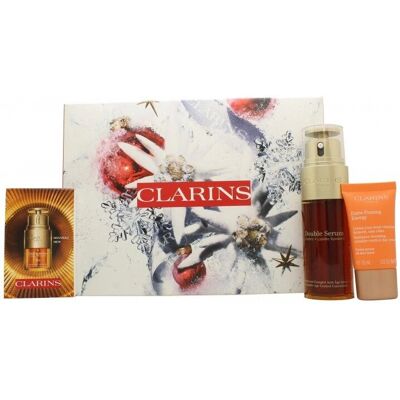 Clarins Energizing & Glow Set - Double Serum, Day Cream, Eye Serum Clarins Energizing & Glow Set - Double Serum, Day Cream, Eye Serum