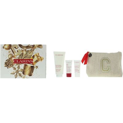 Clarins Körperpflege-Geschenkset - Körperlotion, Peeling, Handbalsam Clarins Körperpflege-Geschenkset - Körperlotion, Peeling, Handbalsam