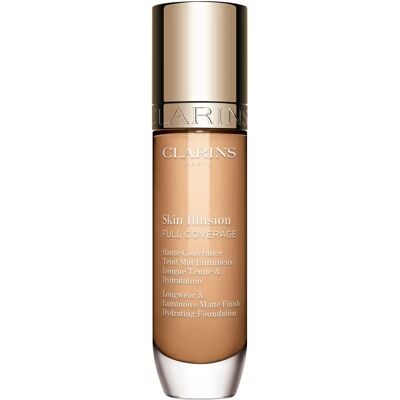 Clarins Skin Illusion Full Coverage Foundation - Fuktighetsgivende, Langvarig, Mat Finish Clarins Skin Illusion Full Coverage Foundation - Fuktighetsgivende, Langvarig, Mat Finish