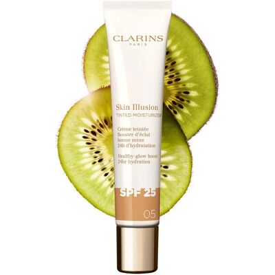 Clarins Skin Illusion Tinted Moisturizer SPF25 - 40ml Malli 05 Clarins Skin Illusion Tinted Moisturizer SPF25 - 40ml Malli 05