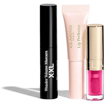 Clarins Sminkkészlet - Szájfény, Szempilla spirál és más Clarins Sminkkészlet - Szájfény, Szempilla spirál és más