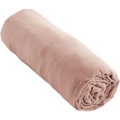 Drap housse GAÏA Marshmallow Rose - Drap housse - Publicité Drap housse GAÏA Marshmallow Rose - Drap housse - Publicité