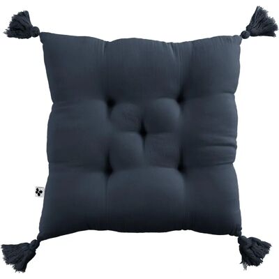 Coussin Bleu Foncé Minuit GAÏA - Coussin - Publicité Coussin Bleu Foncé Minuit GAÏA - Coussin - Publicité