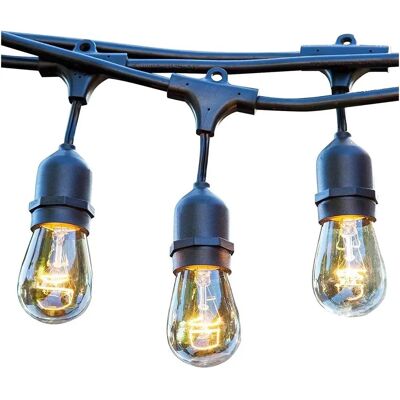 Lumisky - Anschlussfähige Außenlichtkette - 10 Glühbirnen - Weiß Lumisky - Anschlussfähige Außenlichtkette - 10 Glühbirnen - Weiß
