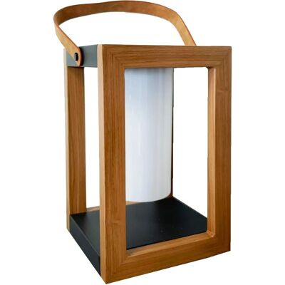 Lumisky H32cm Bois foncé Zonnepaneel-lantaarn - Lantaarn Lumisky H32cm Bois foncé Zonnepaneel-lantaarn - Lantaarn