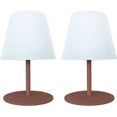 LUMISKY Ensemble de 2 lampes de table TWINS - Terre cuite LUMISKY Ensemble de 2 lampes de table TWINS - Terre cuite
