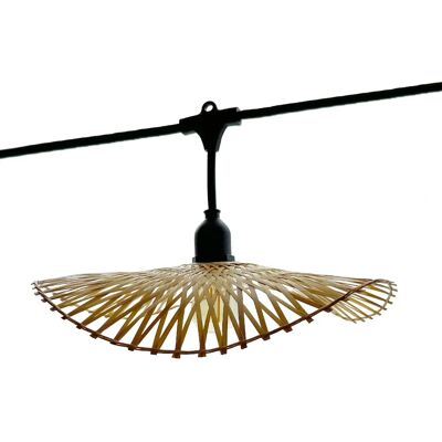 Guirlande de bambou beige pour extérieur - 6m - Publicité Guirlande de bambou beige pour extérieur - 6m - Publicité