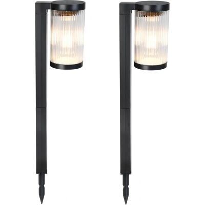 Lumisky Marques de cheminée solaires Beamlit - 2 pièces, Noir, 58cm Lumisky Marques de cheminée solaires Beamlit - 2 pièces, Noir, 58cm