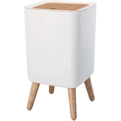 Kitchen Move Malmo Quadrat 10L Holz Badezimmer Mülleimer Kitchen Move Malmo Quadrat 10L Holz Badezimmer Mülleimer