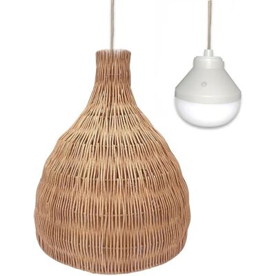 Lumisky Lámpara de Techo de Ratán Natural - Luz Exterior Bohemia Lumisky Lámpara de Techo de Ratán Natural - Luz Exterior Bohemia