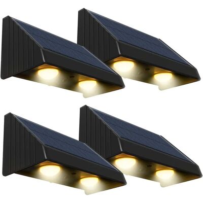 Lumisky Lot de 4 Lampes Murales Solaires Kyla Lumisky Lot de 4 Lampes Murales Solaires Kyla