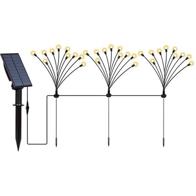 Lumisky - Modèle H70cm - 3 Lampes solaires de jardin - Publicité Lumisky - Modèle H70cm - 3 Lampes solaires de jardin - Publicité