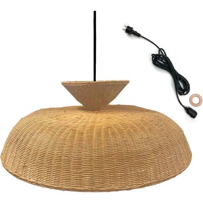 Lumisky Lámpara colgante exterior de ratán D80cm - Lámpara suspendida Lumisky Lámpara colgante exterior de ratán D80cm - Lámpara suspendida