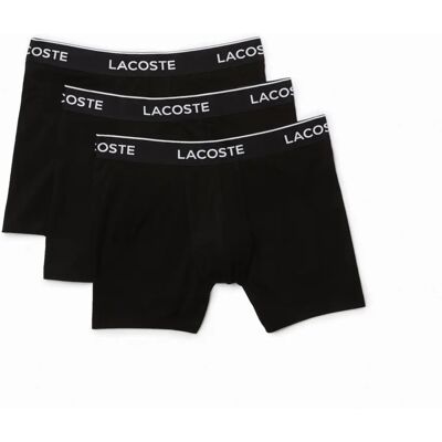 Lacoste Modèle 6H3420_031 Boxers en coton noirs - Boxers - Publicité Lacoste Modèle 6H3420_031 Boxers en coton noirs - Boxers - Publicité