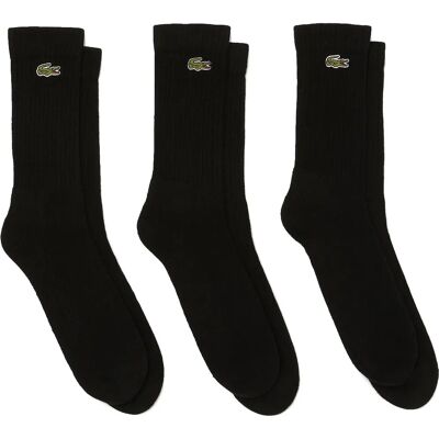 Lacoste SPORT Korkeat Sukat 3-Pakkaus (RA4182) - musta Lacoste SPORT Korkeat Sukat 3-Pakkaus (RA4182) - musta