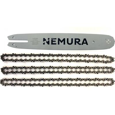 Guide Nemura pour Stihl 35cm avec 3 chaînes - 3/8 LP, 1.1mm - Publicité Guide Nemura pour Stihl 35cm avec 3 chaînes - 3/8 LP, 1.1mm - Publicité