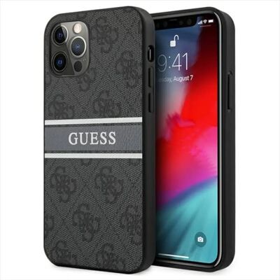 Coque Guess pour iPhone 12 Pro Max - Cuir végétalien, protection choc - Publicité Coque Guess pour iPhone 12 Pro Max - Cuir végétalien, protection choc - Publicité