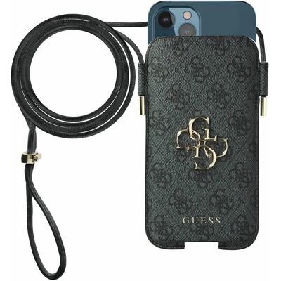 Etui Guess 4G na iPhone 12 Pro Max - Szare Etui Guess 4G na iPhone 12 Pro Max - Szare
