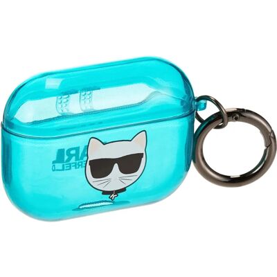 Karl Lagerfeld AirPods Pro Hülle - Choupette Blau Schutz Karl Lagerfeld AirPods Pro Hülle - Choupette Blau Schutz