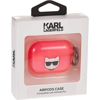 Étui rose Karl Lagerfeld Choupette pour AirPods Pro - Publicité Étui rose Karl Lagerfeld Choupette pour AirPods Pro - Publicité