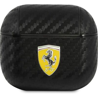 Ferrari Airpods 3 Carbonhülle - Schwarz - Schutzcover Ferrari Airpods 3 Carbonhülle - Schwarz - Schutzcover