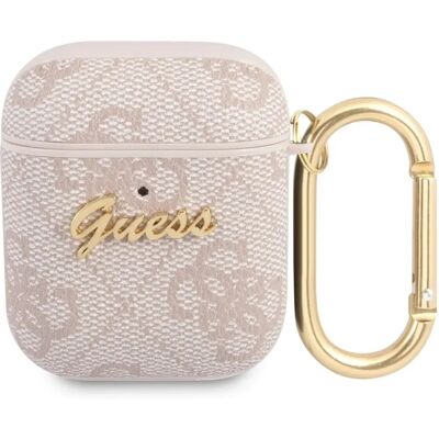 Funda de silicona rosa Guess para AirPods 1/2 - Fundas inalámbricas Funda de silicona rosa Guess para AirPods 1/2 - Fundas inalámbricas