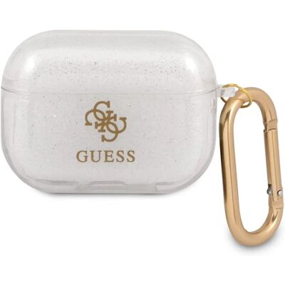 Guess AirPods Pro Etui - Glitzer Transparent TPU Guess AirPods Pro Etui - Glitzer Transparent TPU