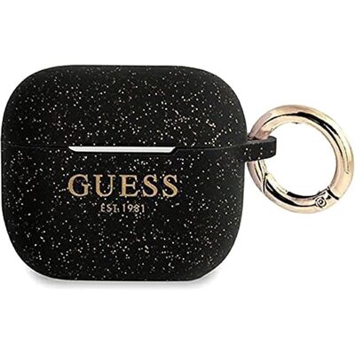 Guess AirPods 3 Silikon Glitter Hülle - Kabellose Ohrhörer Case Guess AirPods 3 Silikon Glitter Hülle - Kabellose Ohrhörer Case