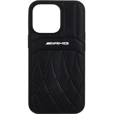 Mercedes AMG iPhone 13 Pro Leder Hardcase - Handyhülle Mercedes AMG iPhone 13 Pro Leder Hardcase - Handyhülle