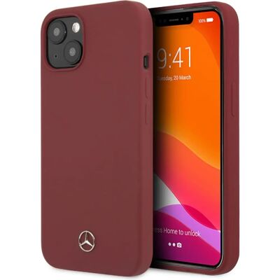Coque en silicone Mercedes - iPhone 13 6,1" Rouge Coque en silicone Mercedes - iPhone 13 6,1" Rouge