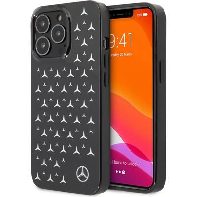 Mercedes iPhone 13 Pro / 13 Hartschale - Schwarz mit Silberstern Mercedes iPhone 13 Pro / 13 Hartschale - Schwarz mit Silberstern