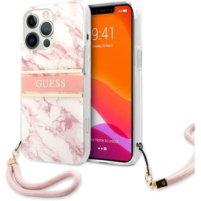 Θήκη Guess για iPhone 13 Mini Ροζ Μάρμαρο Θήκη Guess για iPhone 13 Mini Ροζ Μάρμαρο