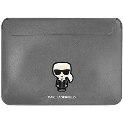 Karl Lagerfeld Laptophülle 16" Saffiano Ikonik - Silber Karl Lagerfeld Laptophülle 16" Saffiano Ikonik - Silber
