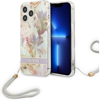 Coque florale Guess pour iPhone 13 Pro - Étui - Publicité Coque florale Guess pour iPhone 13 Pro - Étui - Publicité