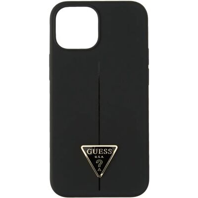 Guess Silikoni Kolmion Logo Suojakuori iPhone 13 mini - Musta Guess Silikoni Kolmion Logo Suojakuori iPhone 13 mini - Musta