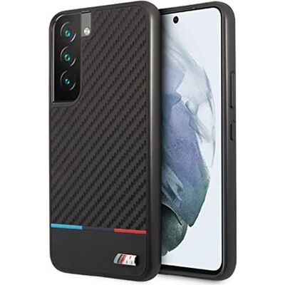 BMW M Collection Triangles - Étui noir pour Samsung Galaxy S22+ BMW M Collection Triangles - Étui noir pour Samsung Galaxy S22+