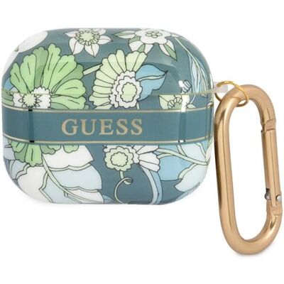 Etui floral vert Guess pour AirPods 3 - Housse d'écouteurs - Publicité Etui floral vert Guess pour AirPods 3 - Housse d'écouteurs - Publicité