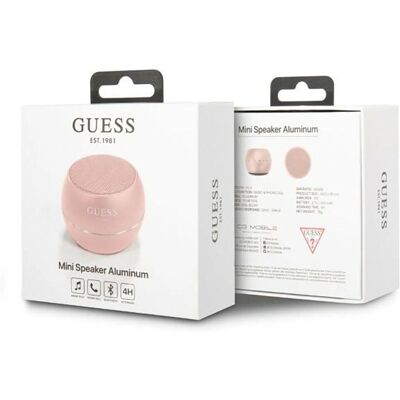 Mini Głośnik Bluetooth Guess - Kompakt Bezprzewodowy 4H - Głośnik Mini Głośnik Bluetooth Guess - Kompakt Bezprzewodowy 4H - Głośnik