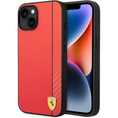 Ferrari iPhone 14 Plus Rote Hülle - Luxus Schutzcase Ferrari iPhone 14 Plus Rote Hülle - Luxus Schutzcase